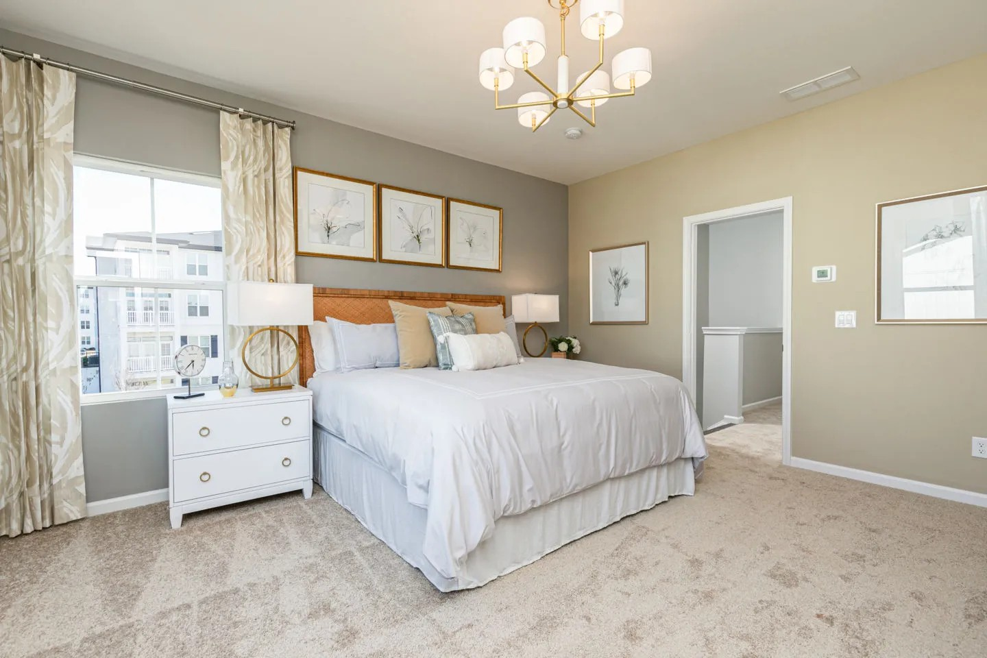 Spacious primary suites at Croftside Townhomes by Stanley Martin Homes