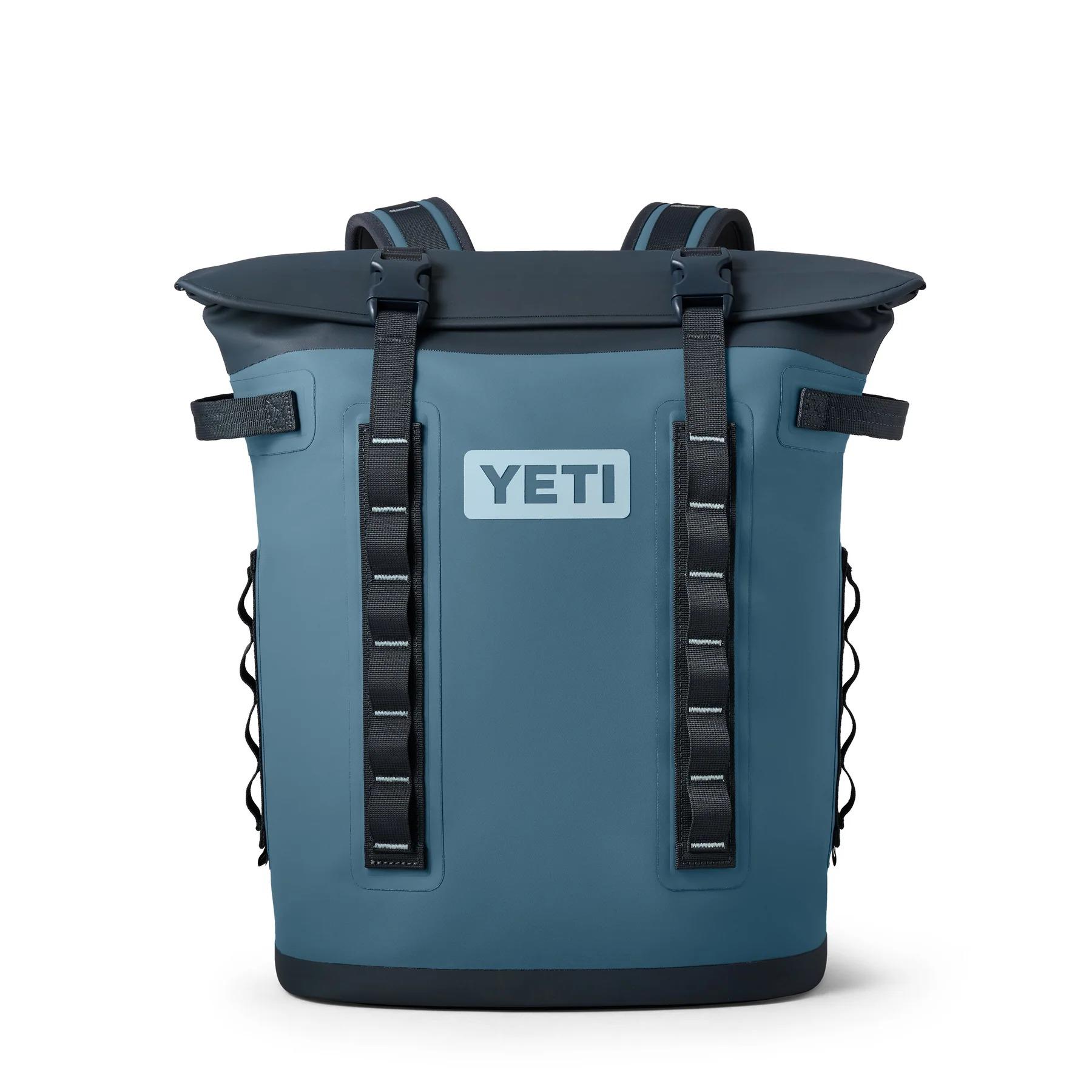 Part cooler, part backpack, the YETI Hopper M20 Backpack Soft Cooler offers a storage solution for a day's worth of food and drinks. It stays with you no matter the adventure thanks to an ergonomic design that allows for comfort and mobility.