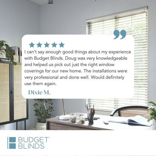 Budget Blinds of Katy & Sugar Land loves to hear about the experience our clients had!