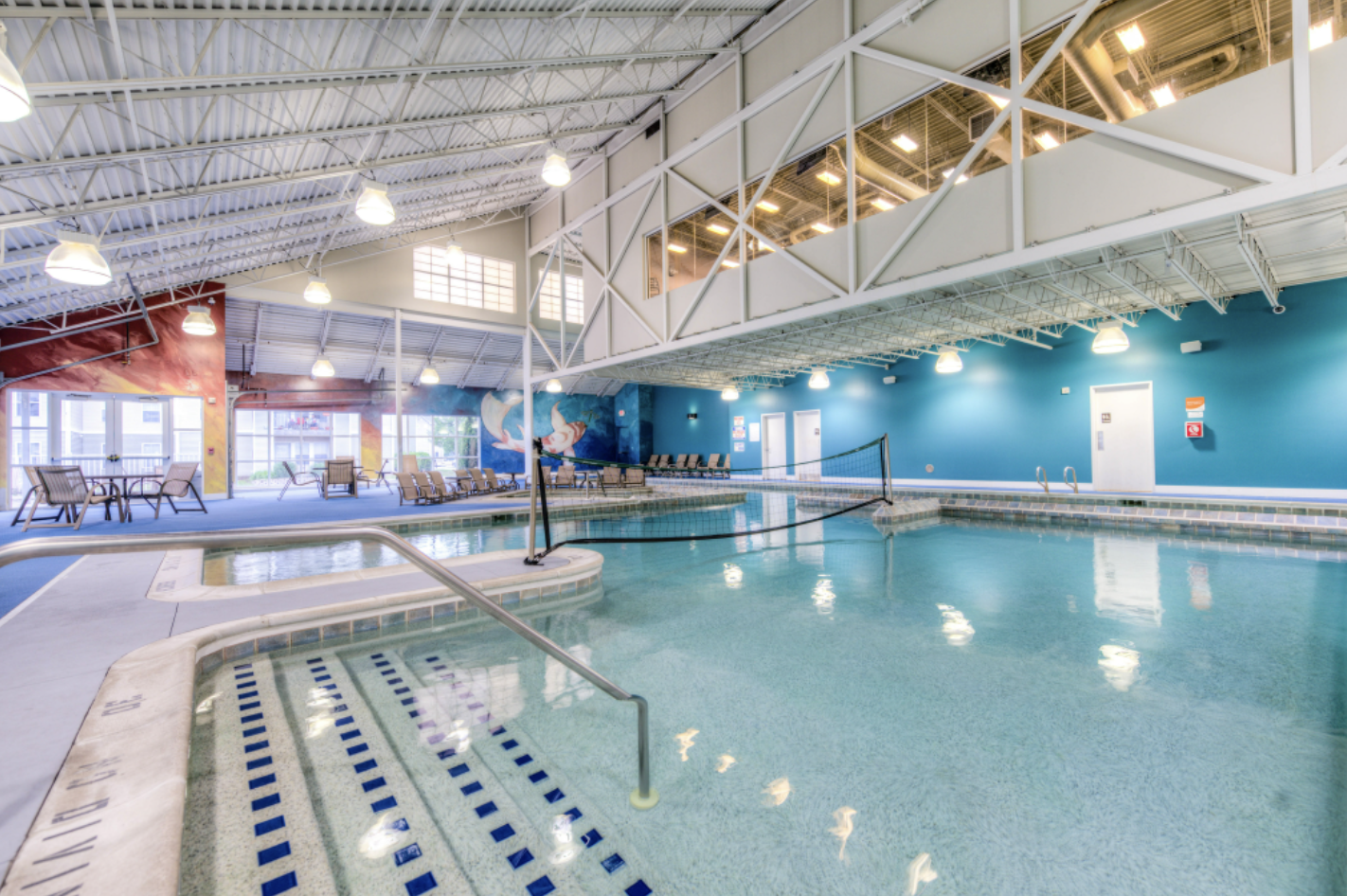 Indoor Pool with a net at The Club at Chandler Crossings