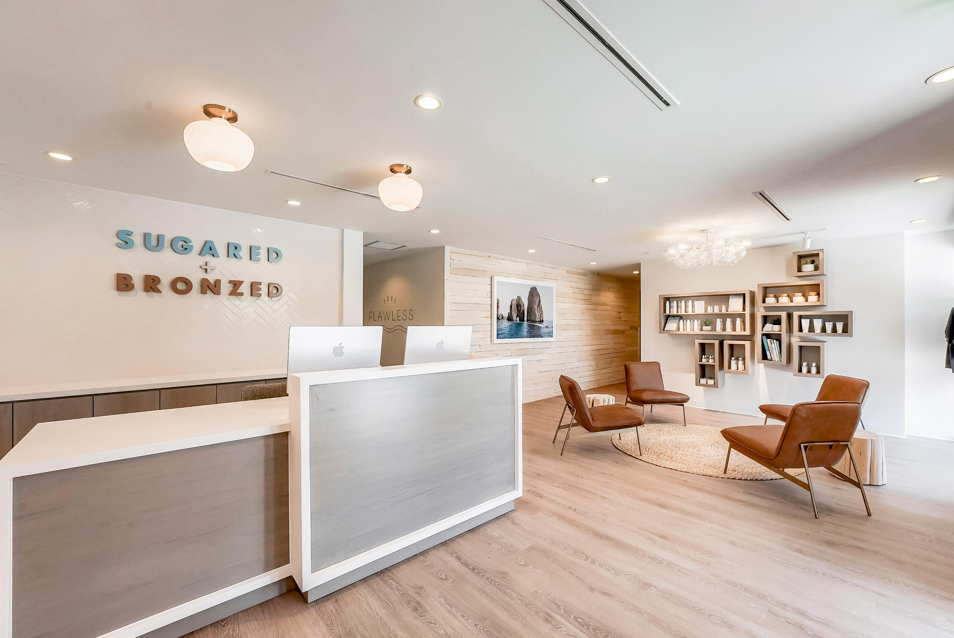 SUGARED + BRONZED Highland Park lobby