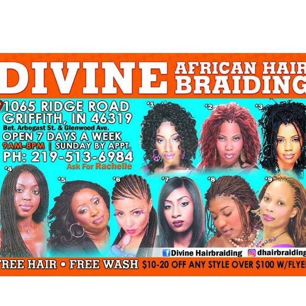 Divine African Hair Braiding Northwest Indiana Logo