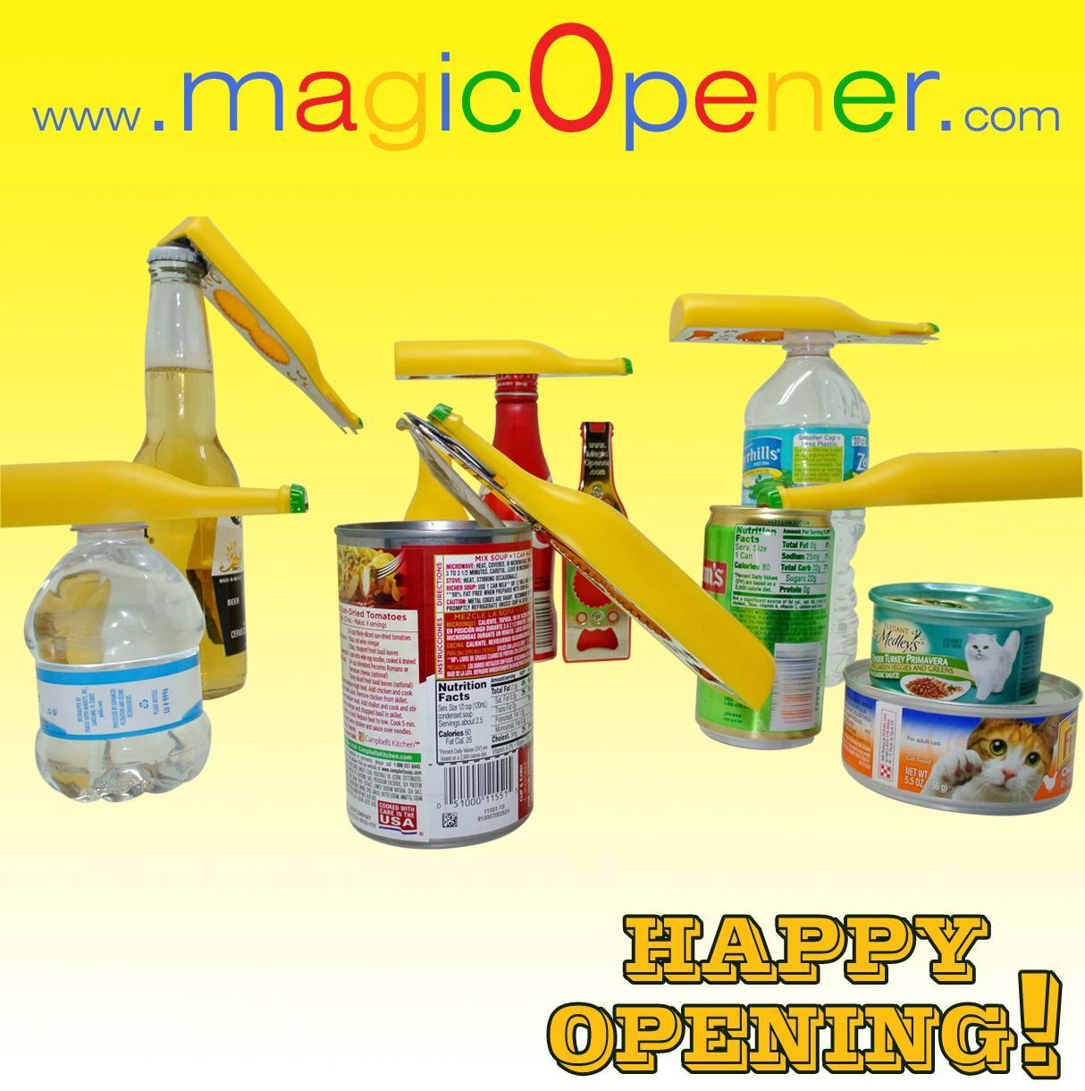 Extreme magic Opener - Bottle Opener - magic Opener - Arthritis Aids - Easy Opener - Pull Tab - Soda Opener - Beer Opener - Twist Off Bottle Opener - Independent Living - Seniors - Self Help - Can Opener - Pet Food Pull Tab - Pop up &ndash; Promotional Products &ndash; Refrigerator magnet