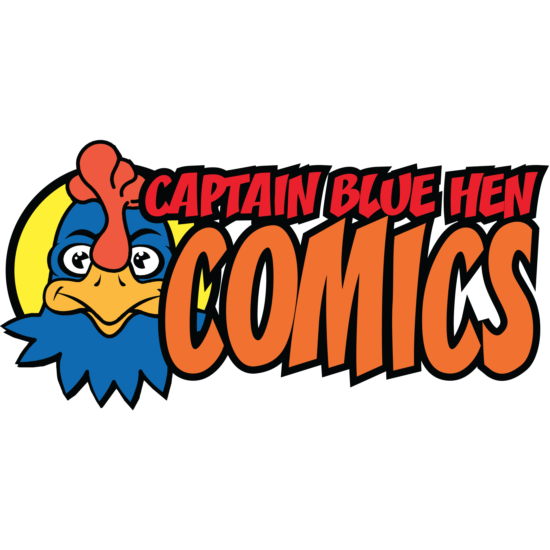 Captain Blue Hen Comics Logo
