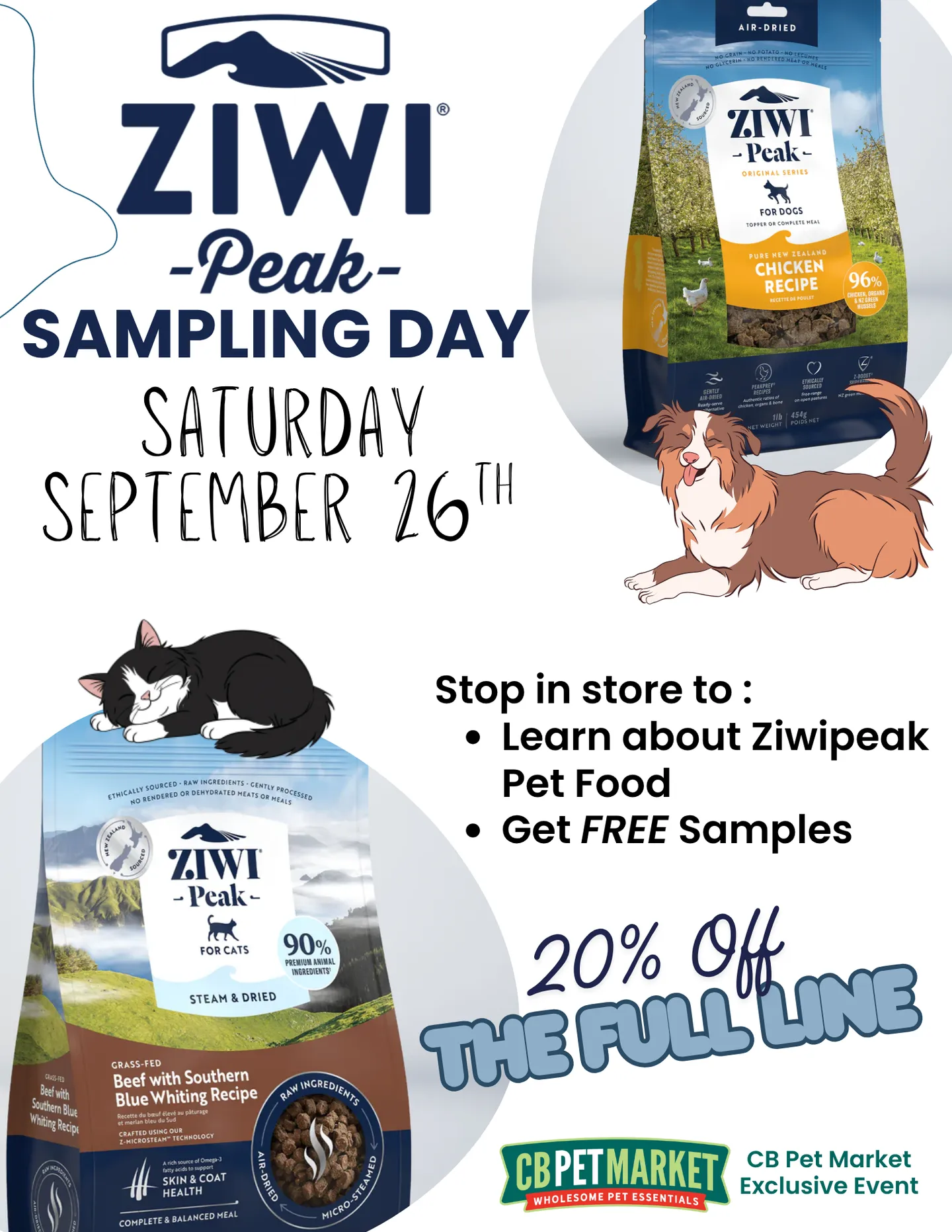 Image of Local Pet Event ZiwiPeak Sampling Day! Nearby