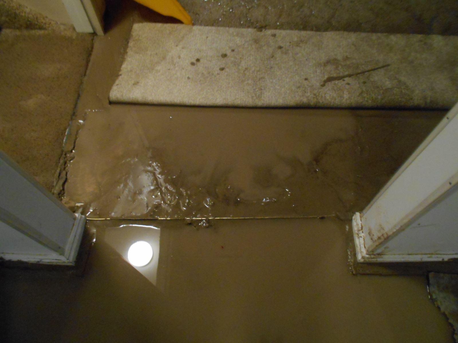 flooded basement water damage cleanup