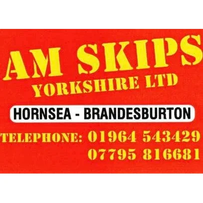 LOGO A.M Skips (Yorkshire) Ltd Driffield 01964 543429