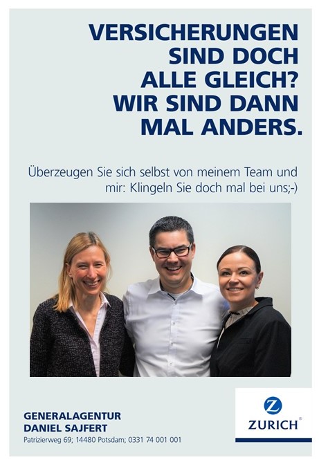 Zurich Versicherungsagentur Daniel Sajfert, Patrizierweg 69 in Potsdam