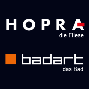 Hopra Fliese & Naturstein | Badart Sanitärpogramm Logo