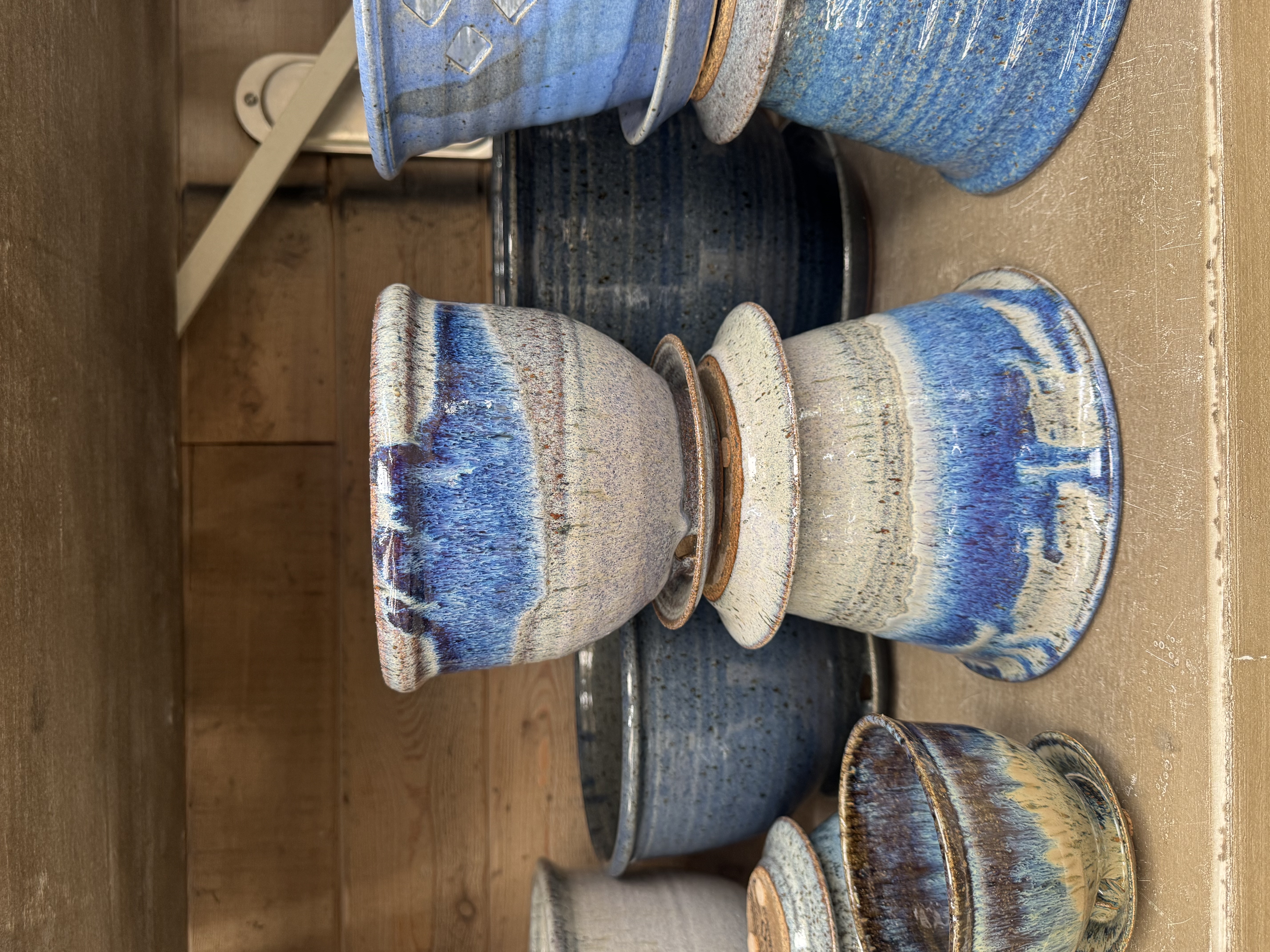 Made here in Washington, Bruning Pottery is a great addition to any plant. Full of color with each o 