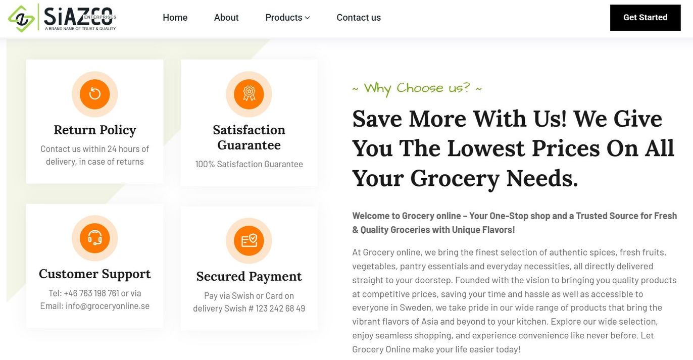 Images Grocery Online / Siazco