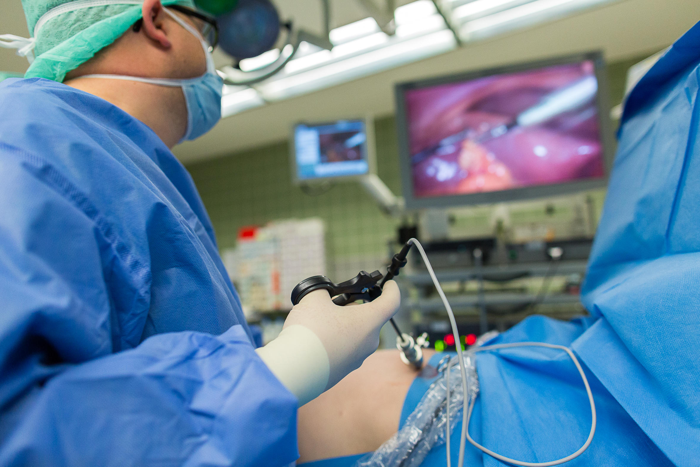 Ein laparoskopische Operation in der Klinik für Allgemein-, Viszeral- und Gefäßchirurgie am KRH Klinikum Neustadt am Rübenberge