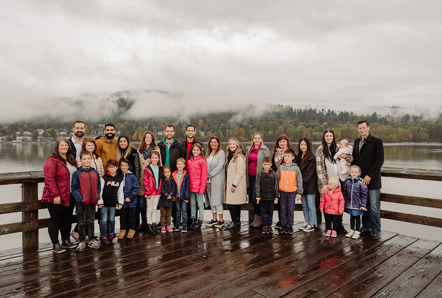 The Harmony Wealth Partners team and their families.