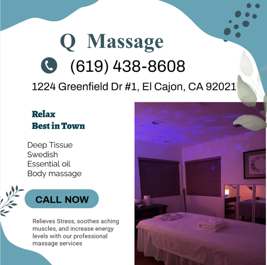 Our traditional full body massage in El Cajon, CA 
includes a combination of different massage therapies like 
Swedish Massage, Deep Tissue, Sports Massage, Hot Oil Massage at reasonable prices.