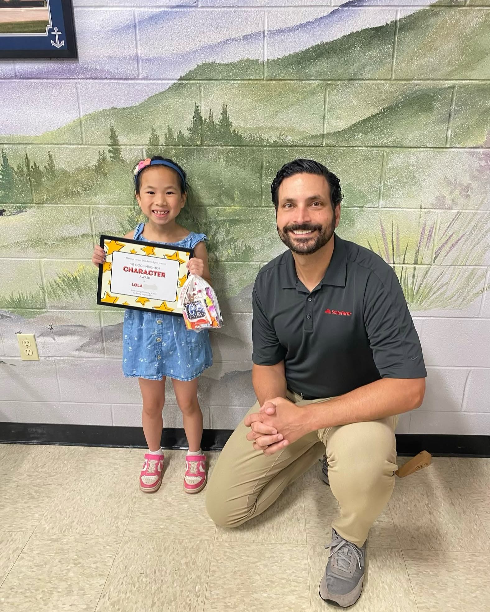 Congratulations to Lola on receiving the Good Neighbor Character Award for being responsible. Mrs. Bruchey says Lola sets a great example by doing the right thing when no one is watching. Thanks to Farragut Primary School staff for your dedication.