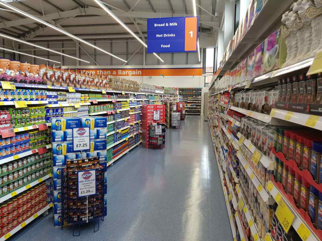 A first glimpse inside B&M Newbold before its doors were officially opened