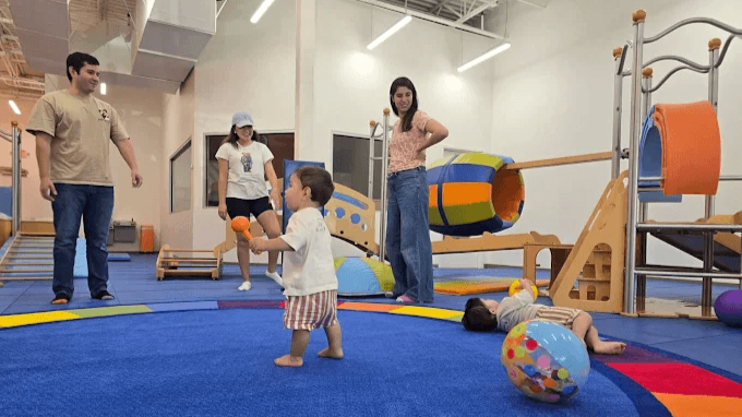 Climbing, balancing, and crawling may look like simple fun, but your child is building important skills with every movement. Our specially designed playscape turns child-friendly activities into exciting opportunities for learning and growth.