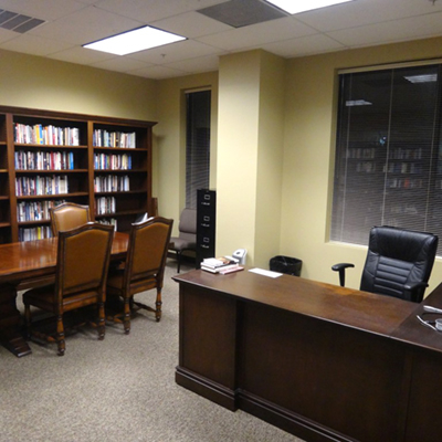 This professional private office was meticulously cleaned by Dallas Janitorial Services, featuring dust-free surfaces and sanitized furnishings. Our cleaning services ensure executive spaces maintain a pristine appearance suitable for important meetings.