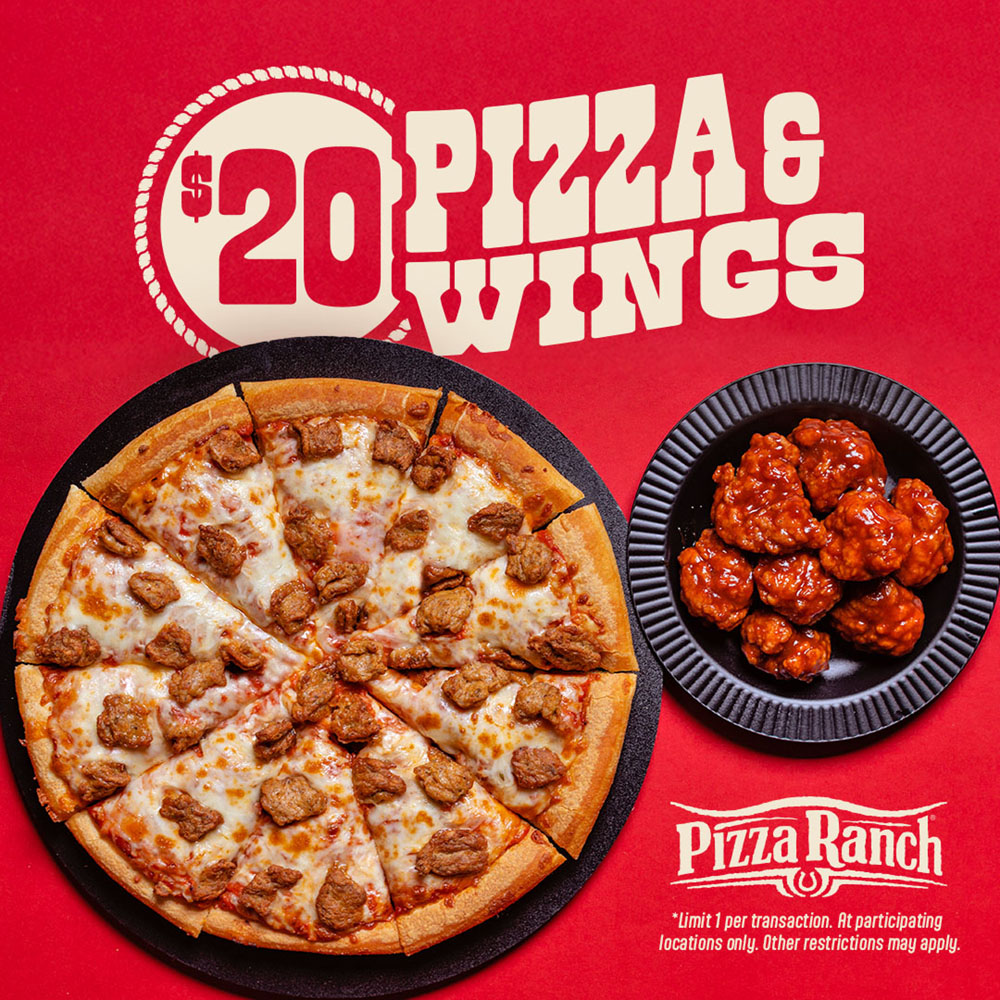 Get Pizza & Wings for $20!