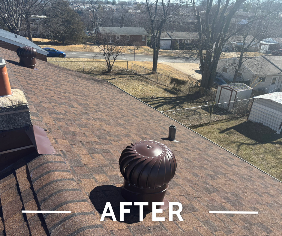 After photo of an Affton, MO Roofing job