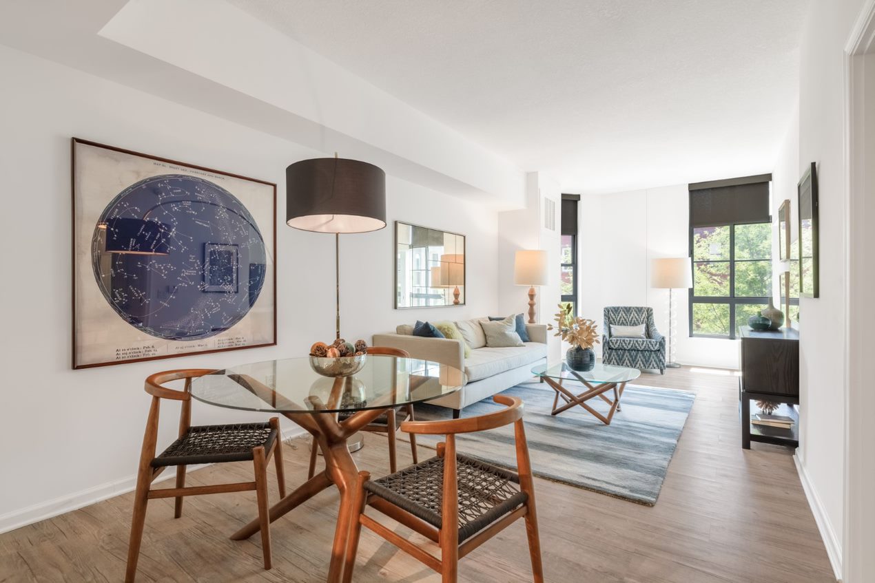 Spacious interiors featuring European wide-plank flooring
