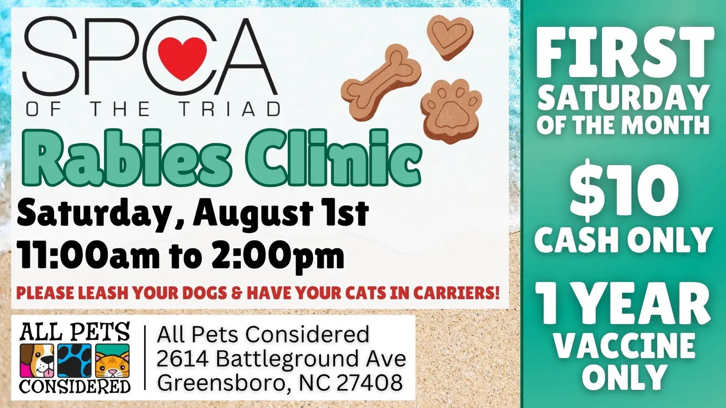 Image of Local Pet Event SPCA Rabies Clinic at APC ( Battleground) Nearby