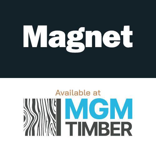 Magnet at MGM Timber Logo