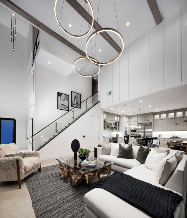 Three-story home design