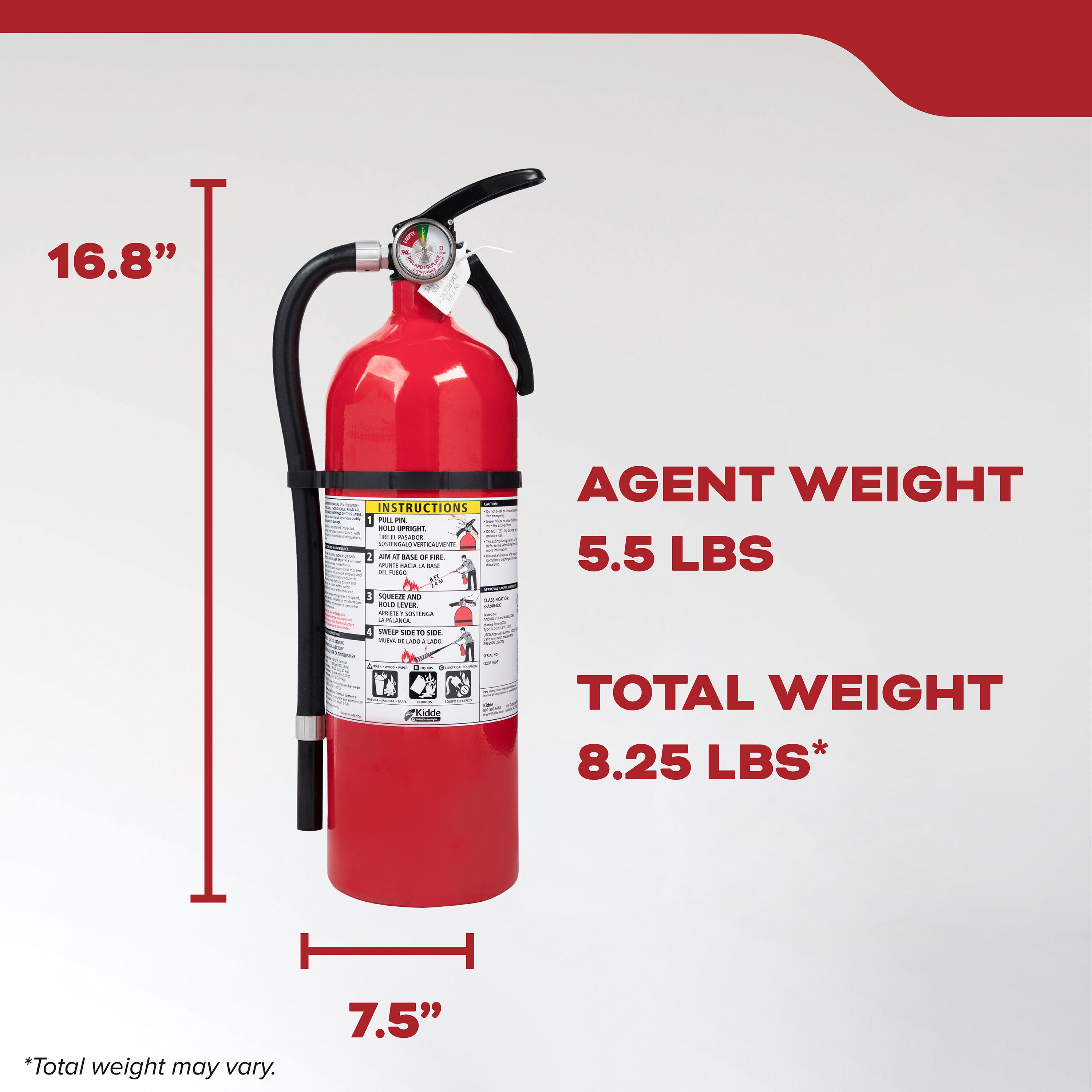 Garage Fire Extinguisher FX340GW-2 | Kidde