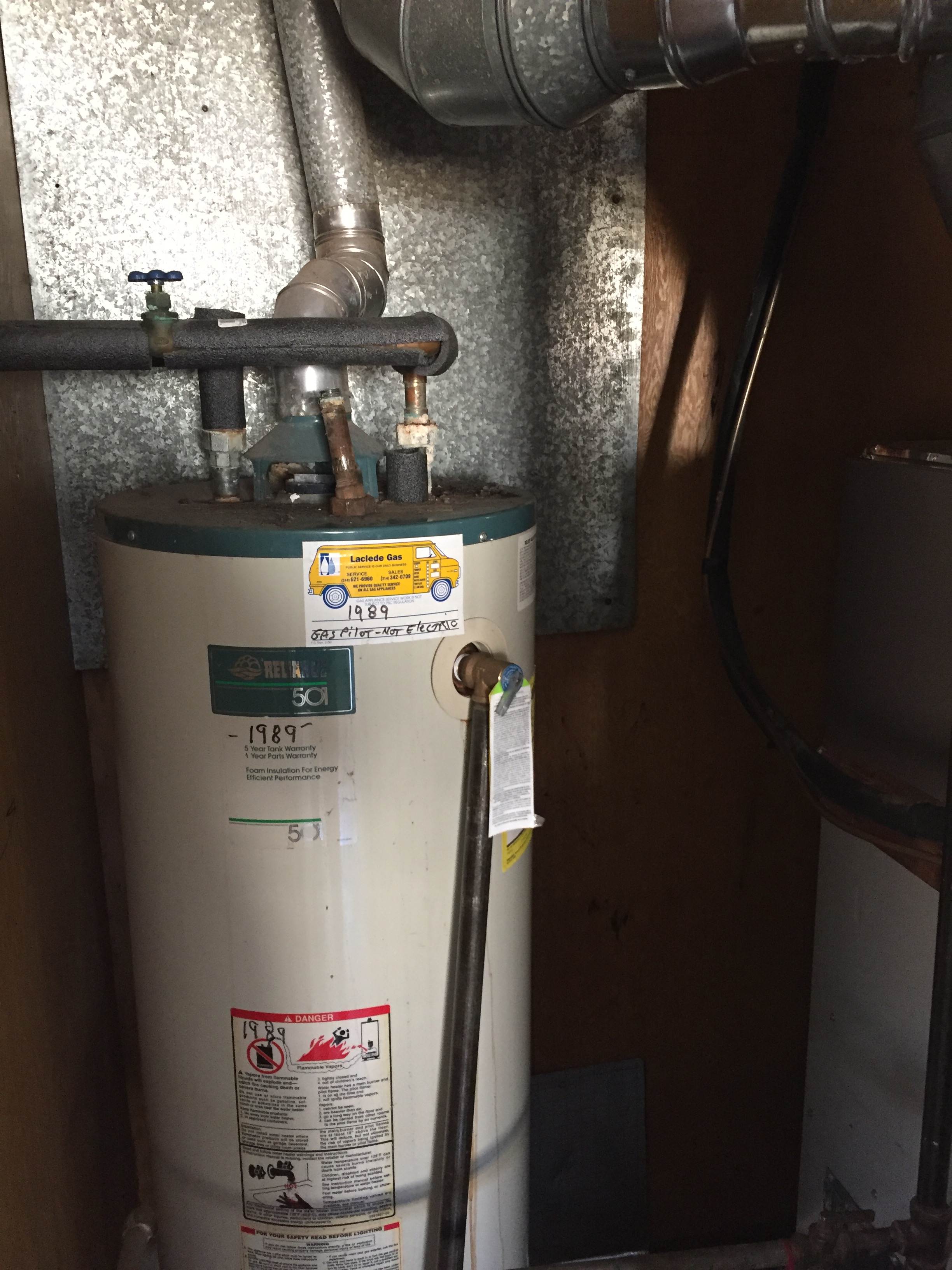 Make sure and have your water heater serviced before a leak occurs!