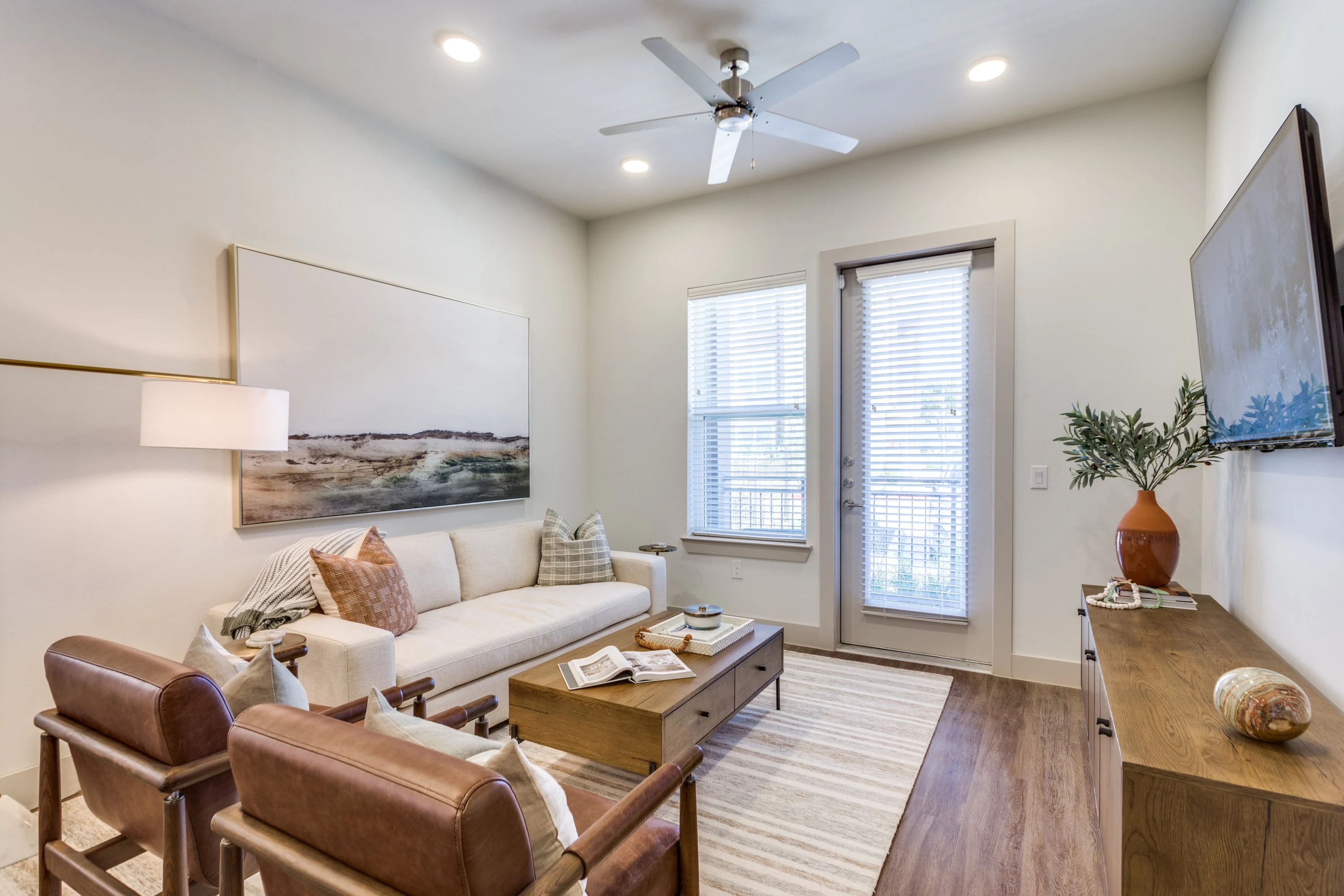 Living Room With Plenty Of Natural Lights
