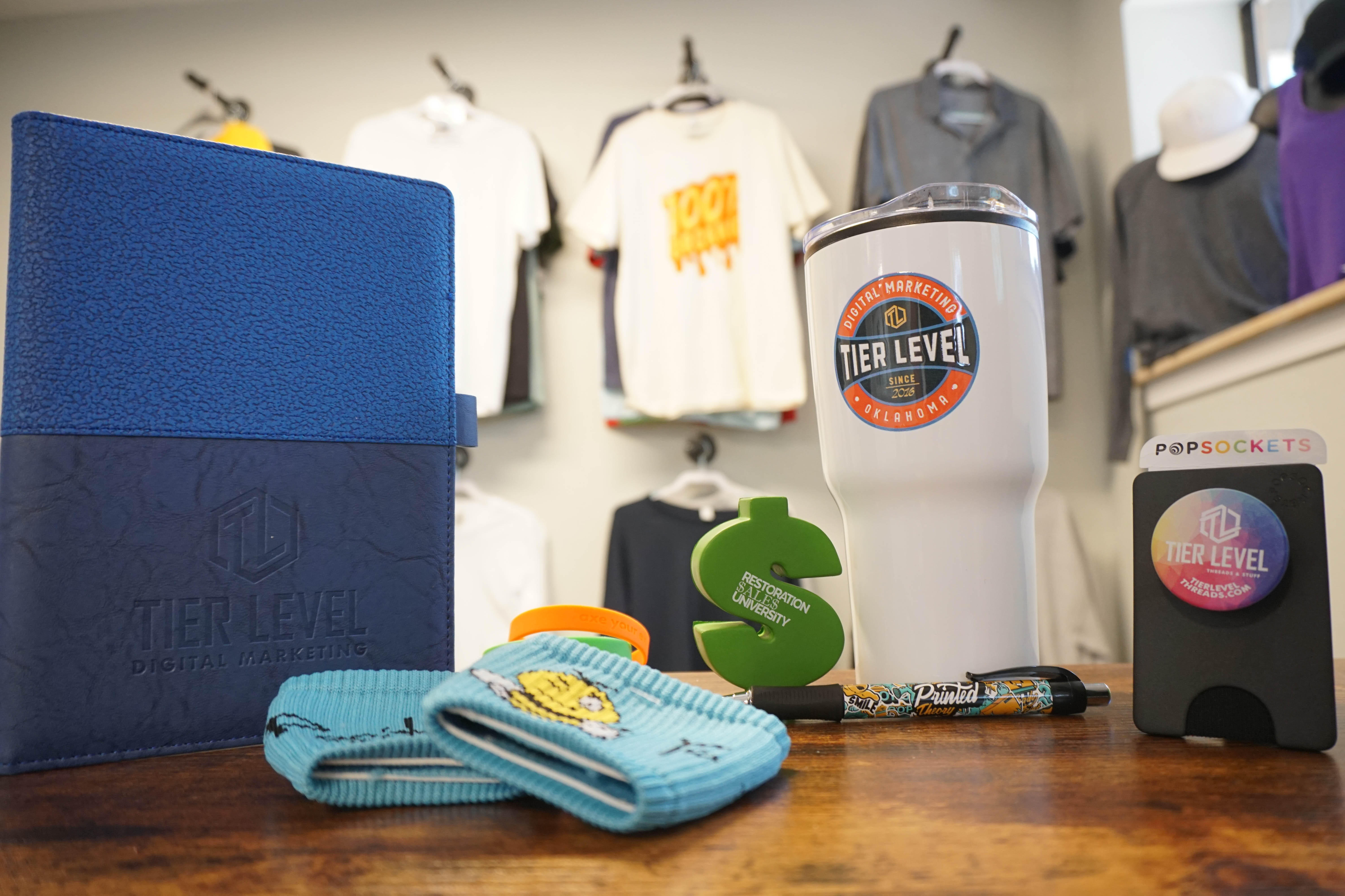 Promo items on promo items at Printed Theory! Choose from thousands of different items for your next company gift!