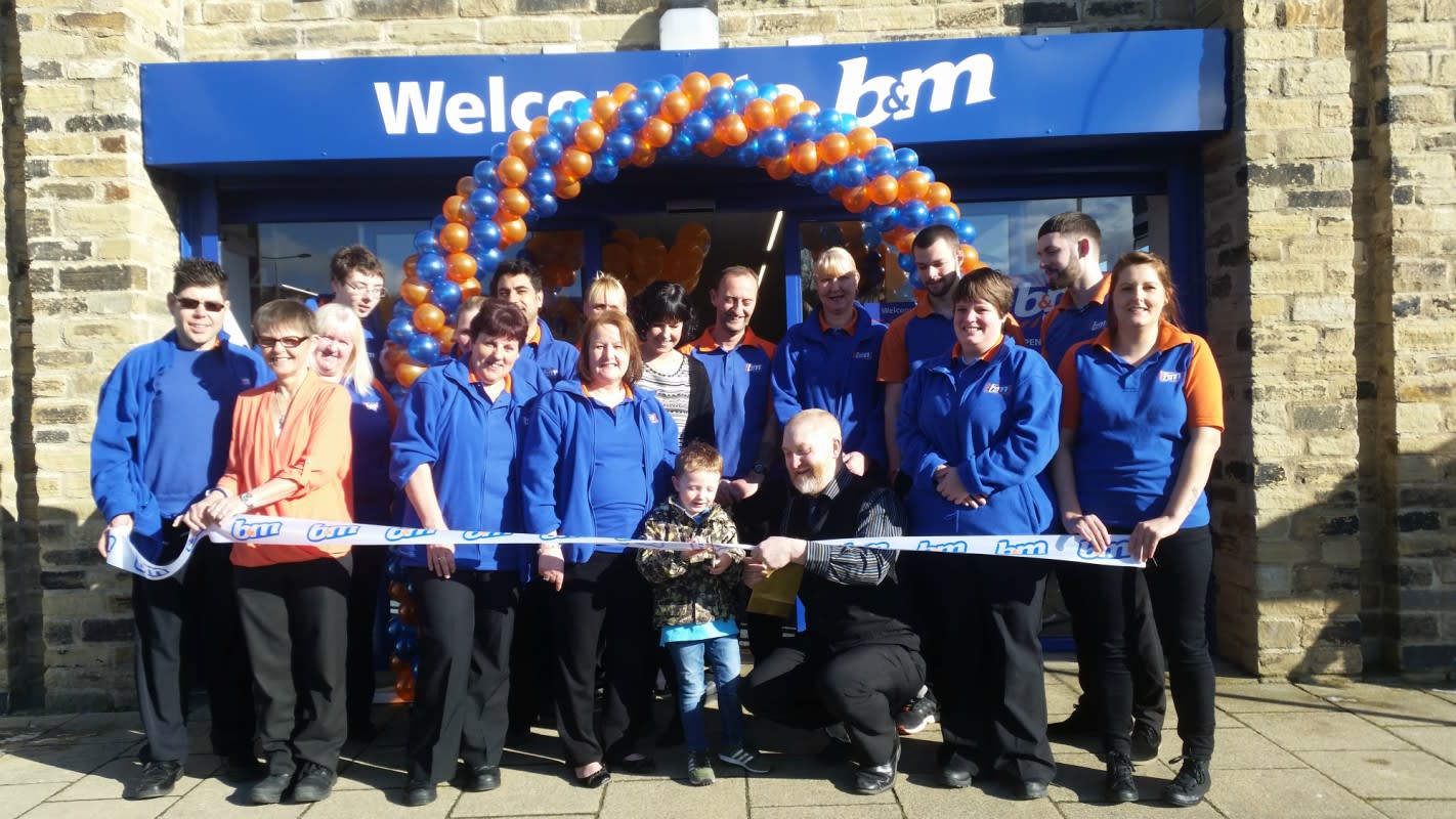 4 year old Sonny Tattersley was VIP guest for the day, opening B&M's newest store in Elland, West Yorkshire.