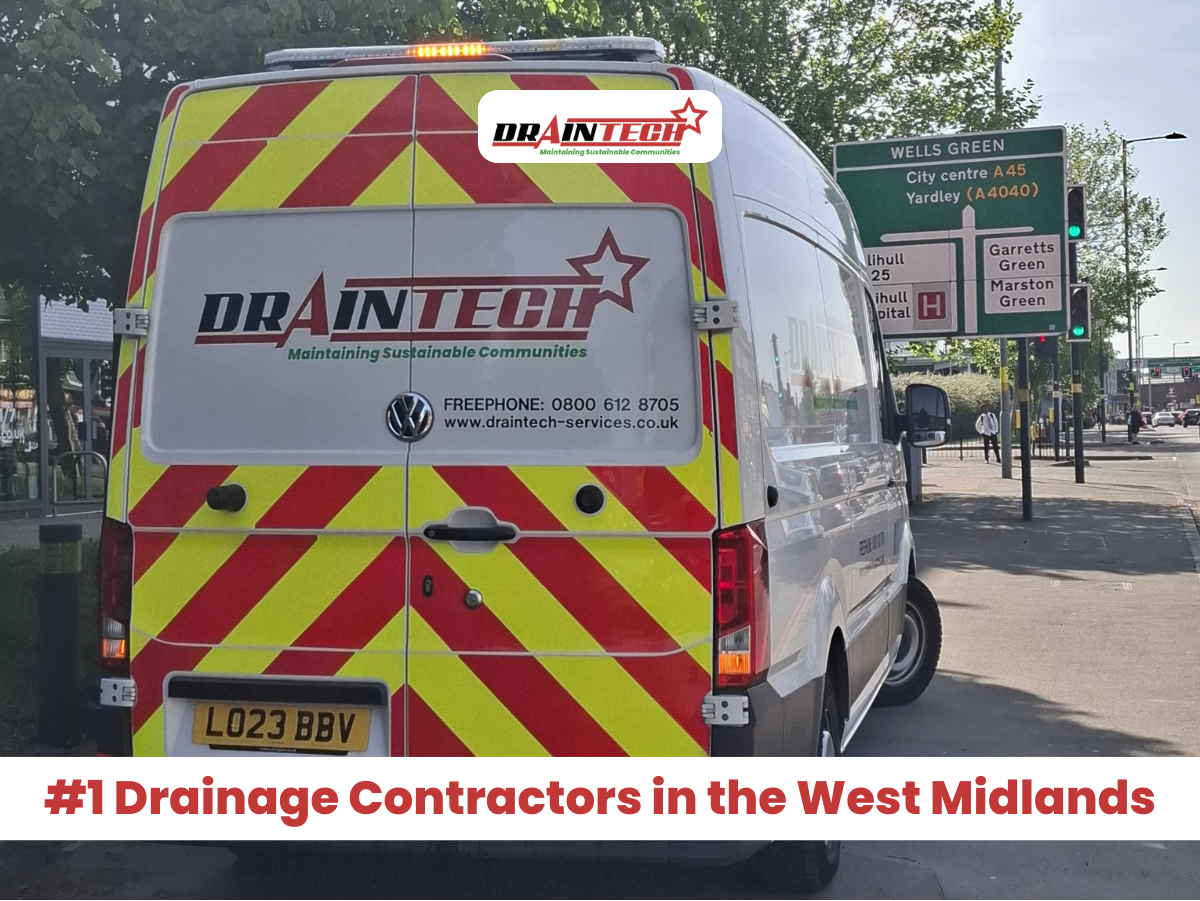 #1 Drainage Contractors in the West Midlands
Draintech Services (Midlands) Ltd is proud to be the leading provider of professional drainage services throughout Birmingham, Coventry, Wolverhampton, and the greater West Midlands region.
With more than 35 years of industry expertise, our team specialises in comprehensive drain repairs, detailed CCTV drain surveys, and around-the-clock emergency drainage solutions for both domestic and commercial customers.
Whether you're dealing with recurring blockages, broken pipework, or sudden drainage emergencies, our certified engineers offer prompt, effective, and affordable support designed to suit your property’s needs.
Using the latest technology, including high-pressure water jetting and advanced CCTV inspection systems, we ensure accurate fault detection and efficient resolutions with minimal disruption.
Our services are trusted by homeowners, property managers, local businesses, and industrial clients across the region. When it comes to reliable drainage services, Draintech remains the go-to name for quality, speed, and long-term results.