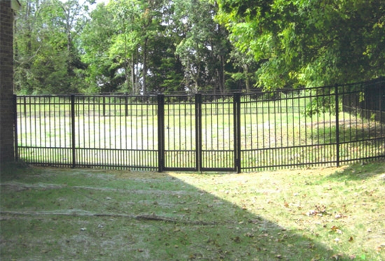 black aluminum security fencing by Pro-Line Fence Co