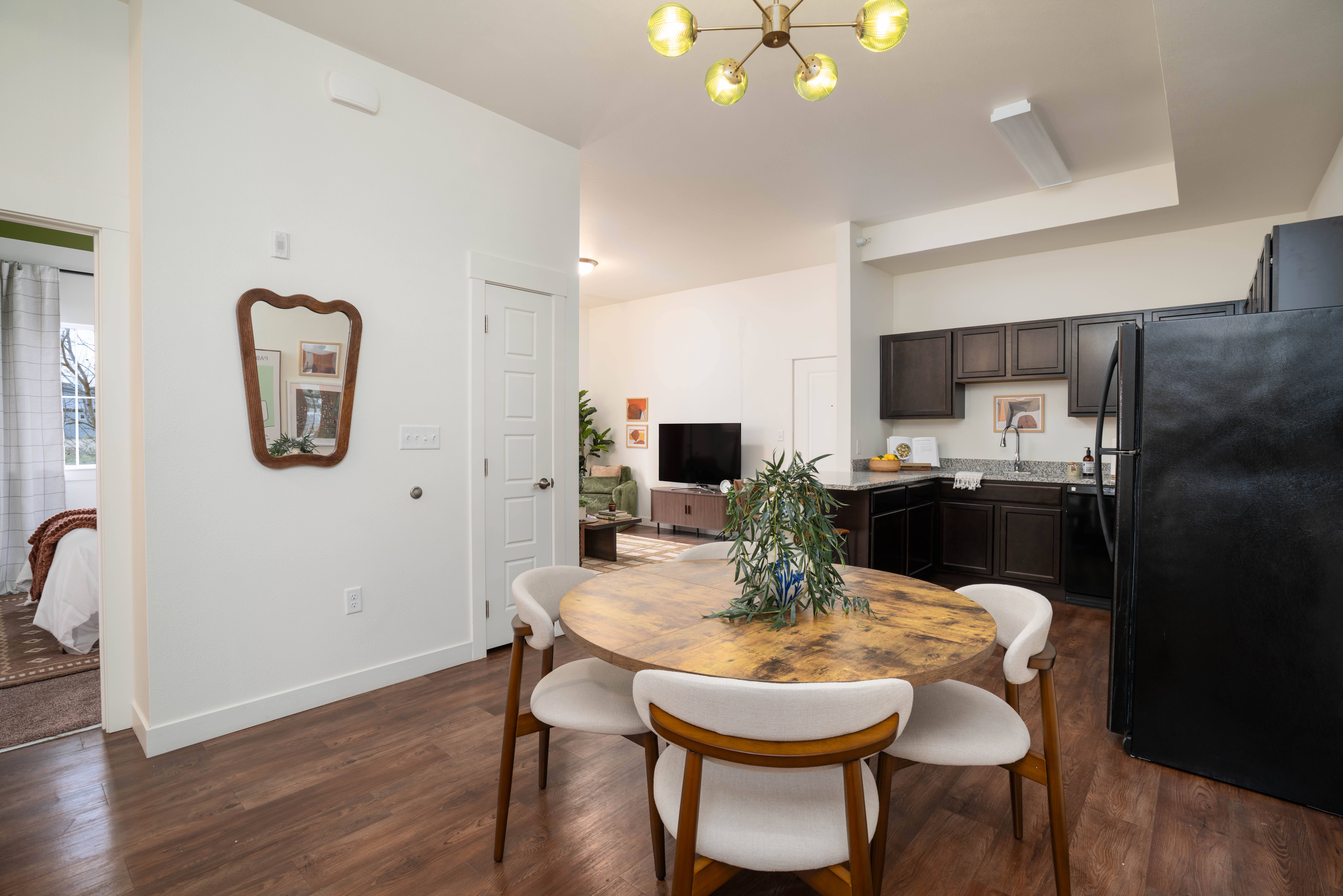 Dining Room with Wooden Table