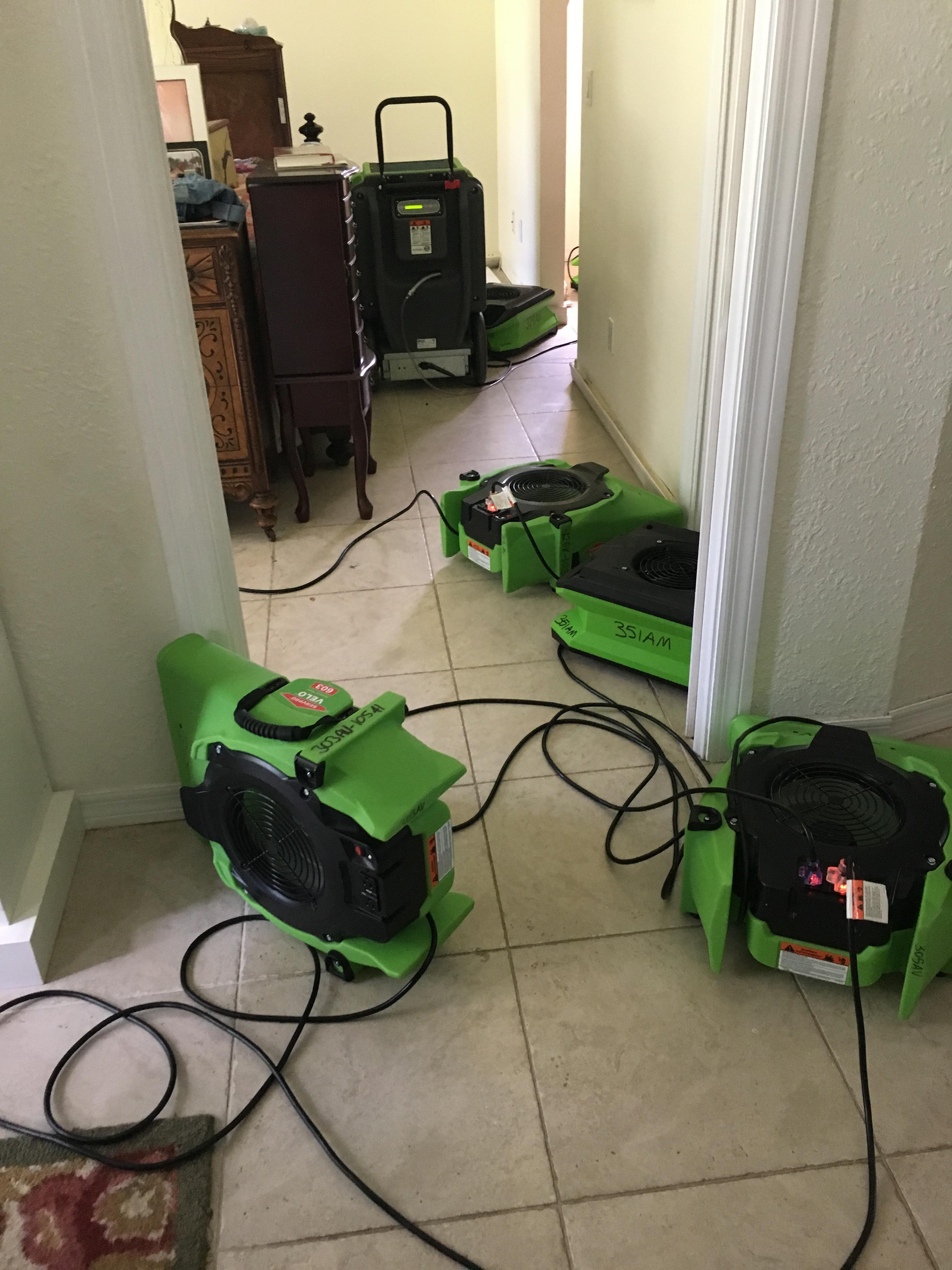The SERVPRO equipment is up and running.  ÌMaking things Like it never even happened. Ì