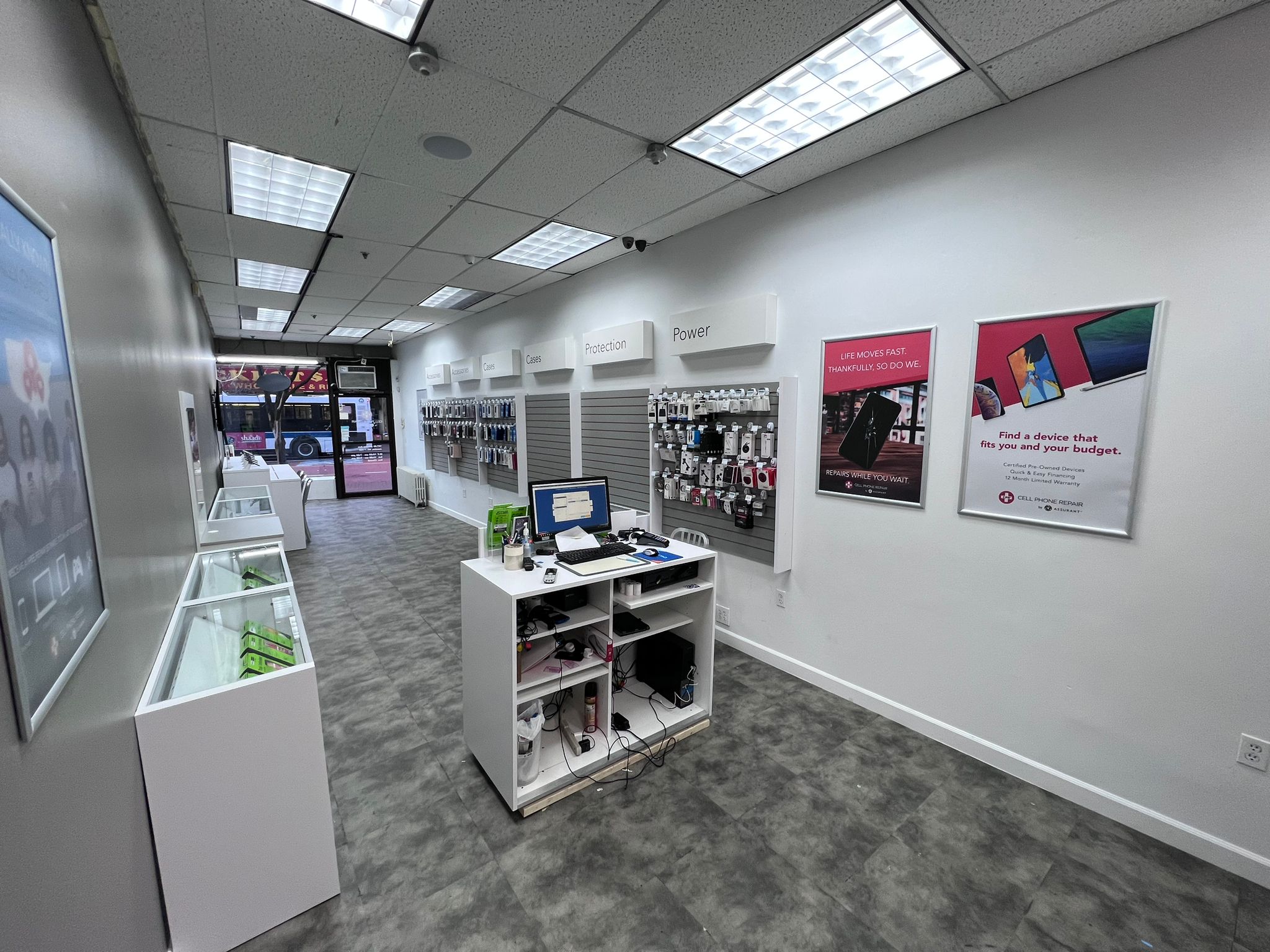 Store Interior of CPR Cell Phone Repair Jamaica NY