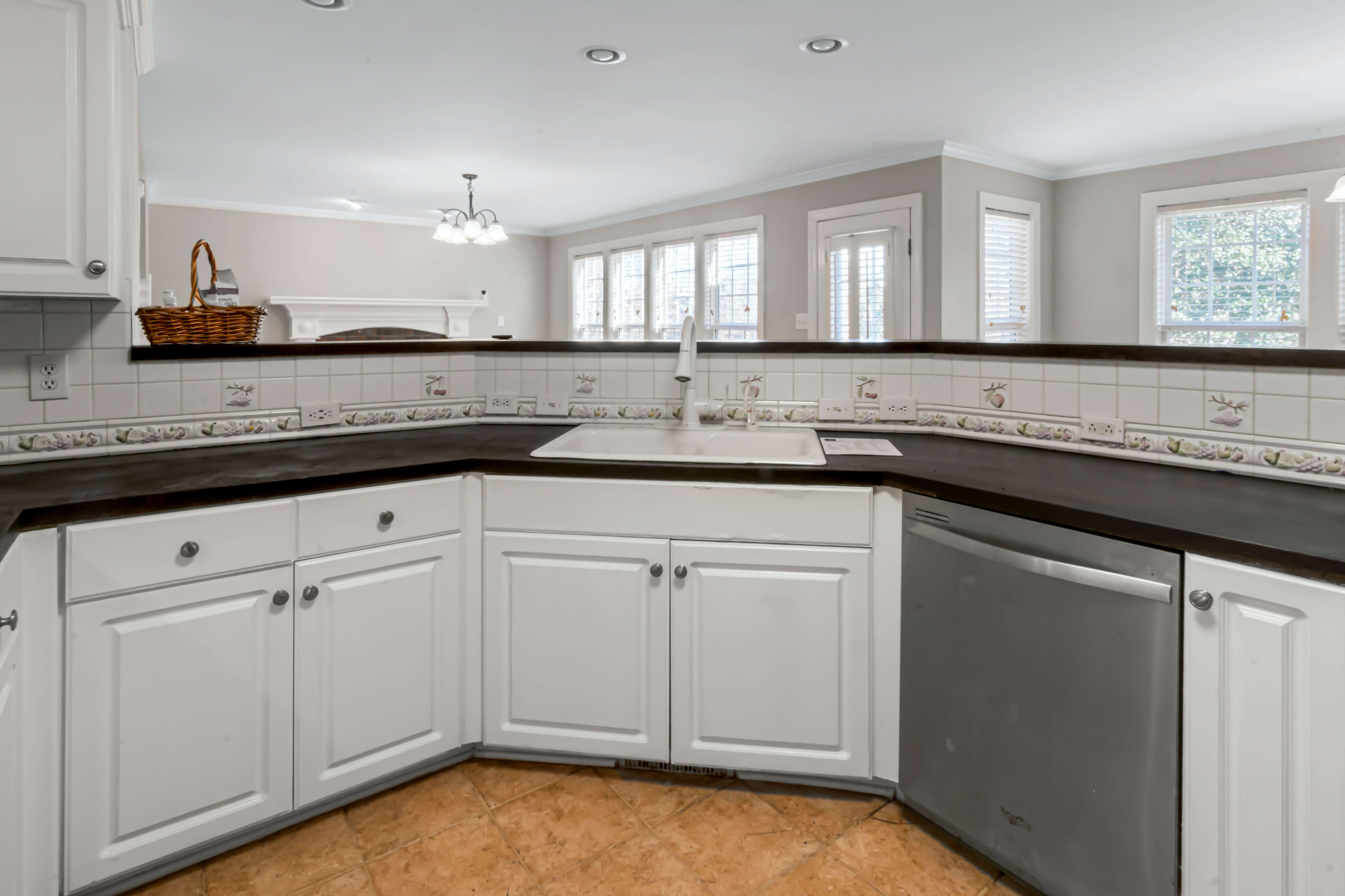 Kitchen after cabinet painting Salt Lake City, UT