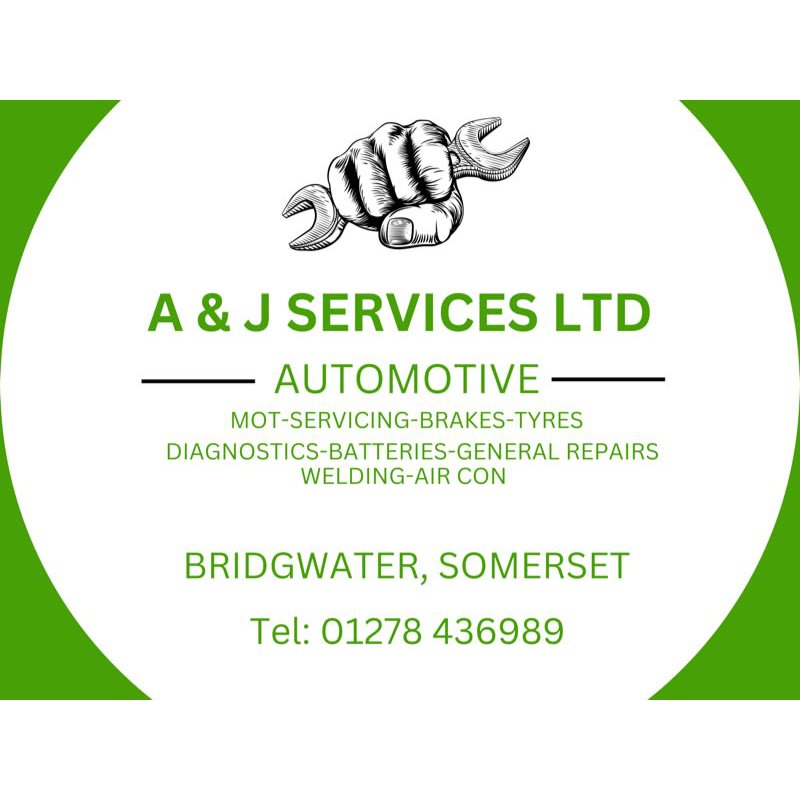 LOGO A&J Services Ltd - Automotive Bridgwater 01278 436989