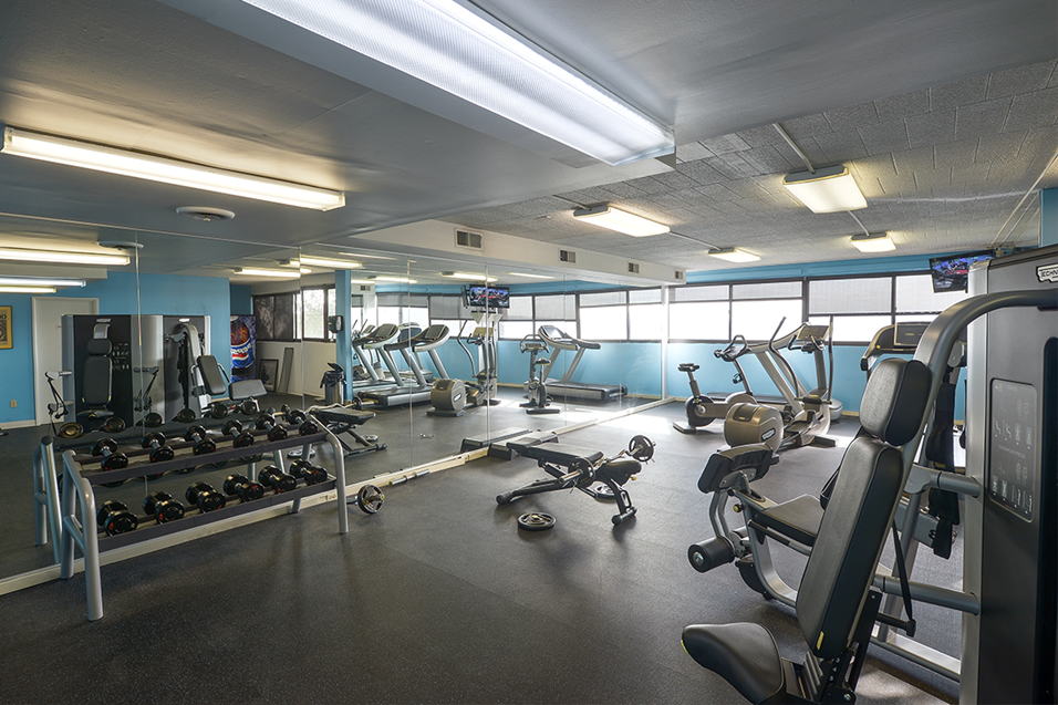 Fitness Center with Cardio, Strength Equipment & Free Weights