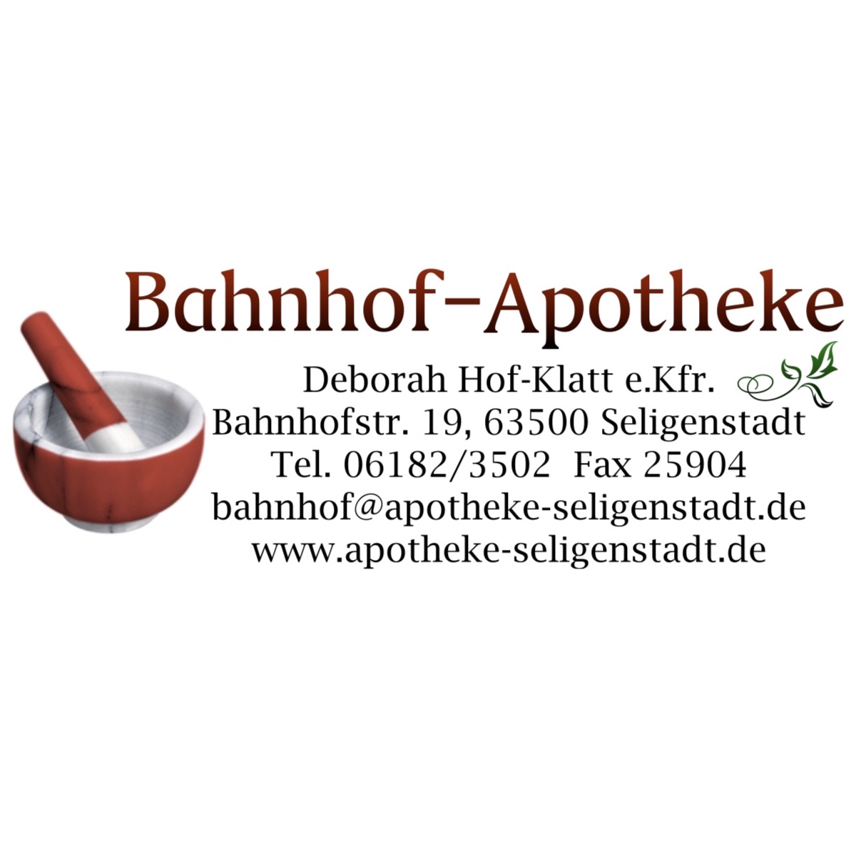 Bahnhof-Apotheke in Seligenstadt - Logo