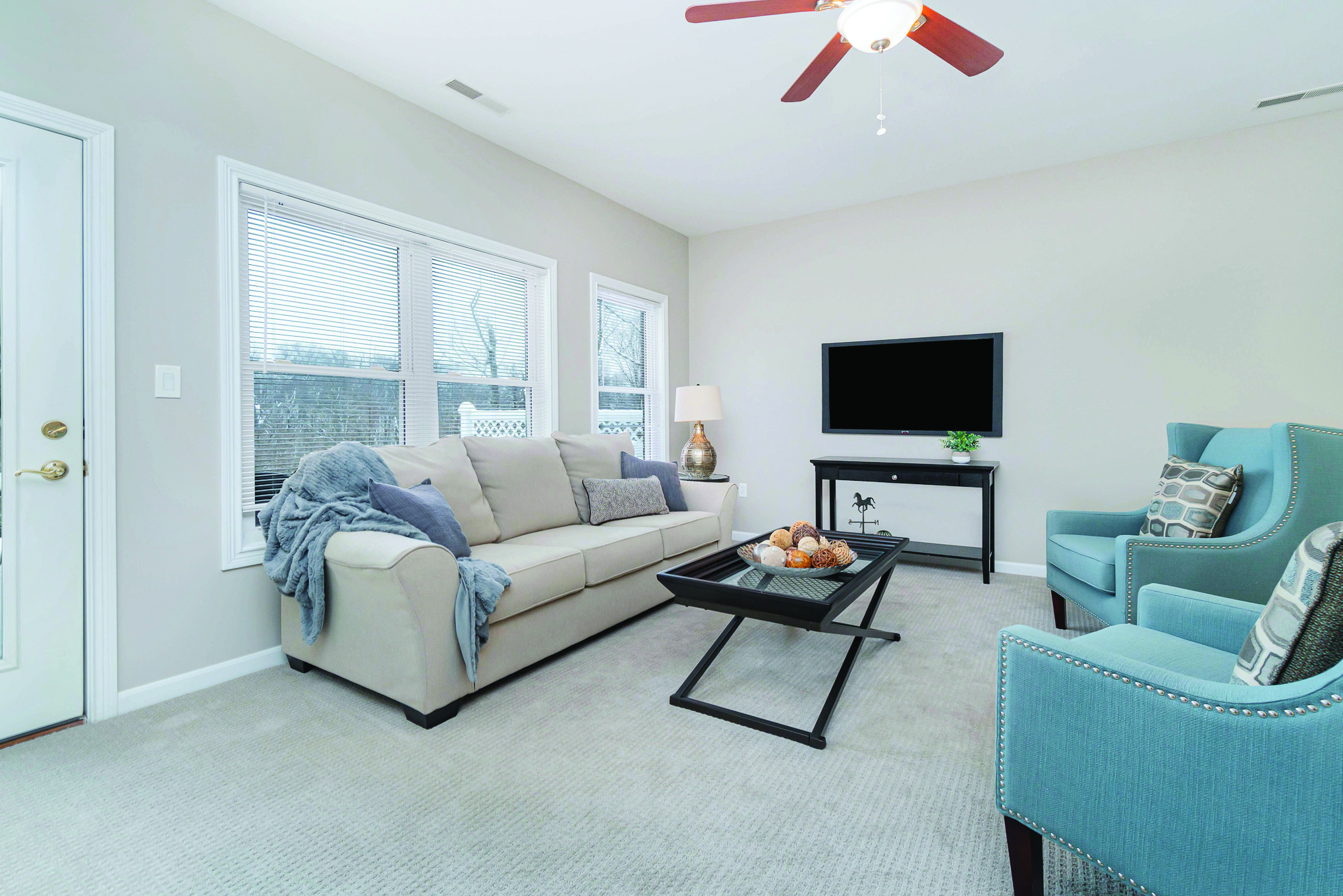 Residence living space at Twin Towers Senior Living Community.