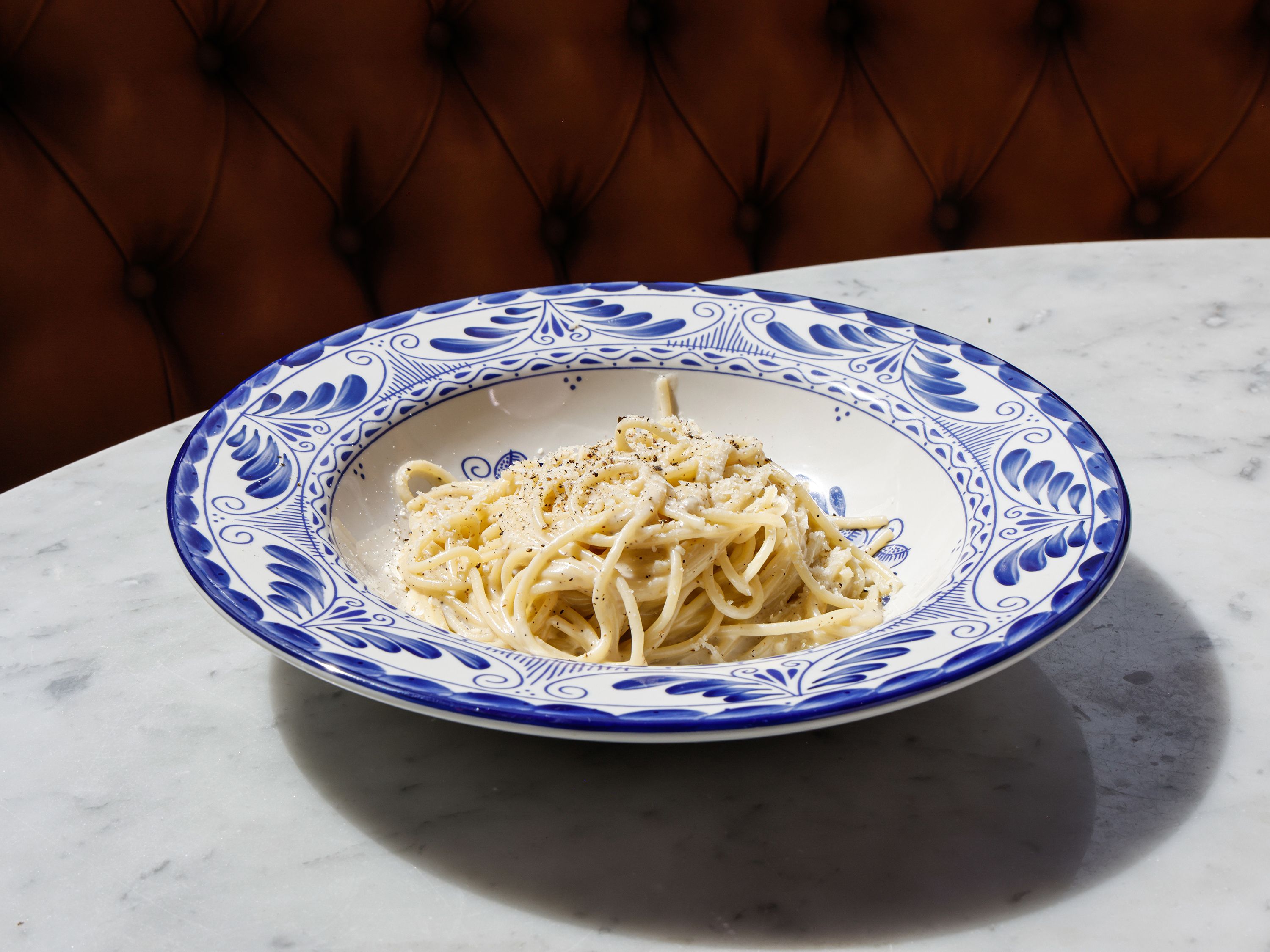 Bowl of an iconic pasta dish, Cacio e Pepe