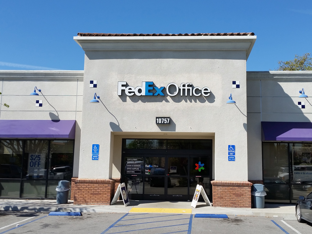 Exterior photo of FedEx Office location at 10757 Foothill Blvd\t Print quickly and easily in the self-service area at the FedEx Office location 10757 Foothill Blvd from email, USB, or the cloud\t FedEx Office Print & Go near 10757 Foothill Blvd\t Shipping boxes and packing services available at FedEx Office 10757 Foothill Blvd\t Get banners, signs, posters and prints at FedEx Office 10757 Foothill Blvd\t Full service printing and packing at FedEx Office 10757 Foothill Blvd\t Drop off FedEx packages near 10757 Foothill Blvd\t FedEx shipping near 10757 Foothill Blvd