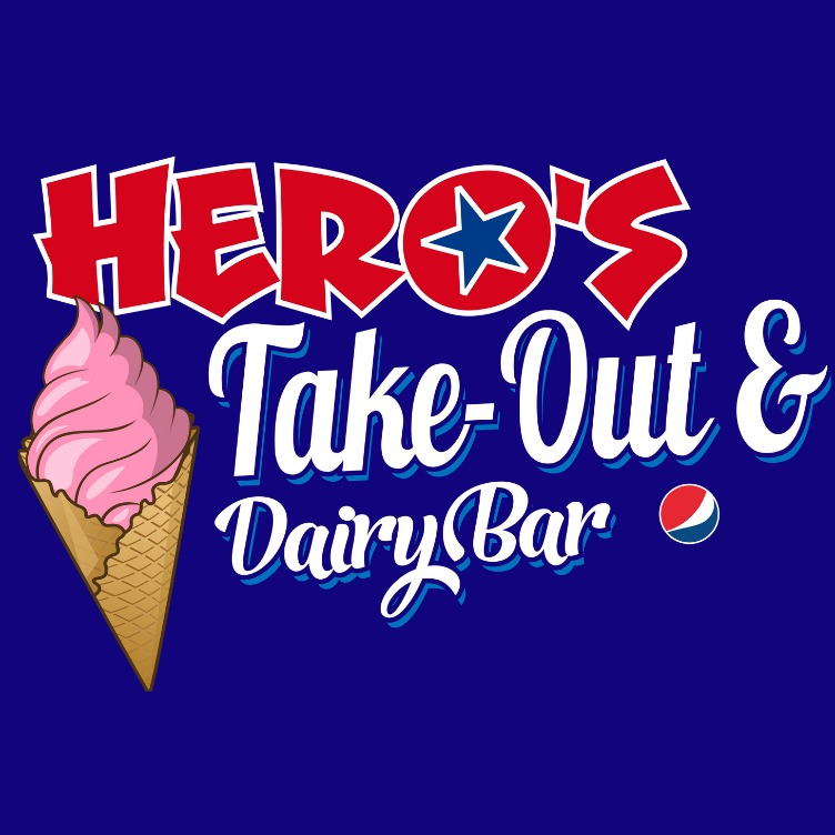 Hero's Take Out & Dairy Bar Logo