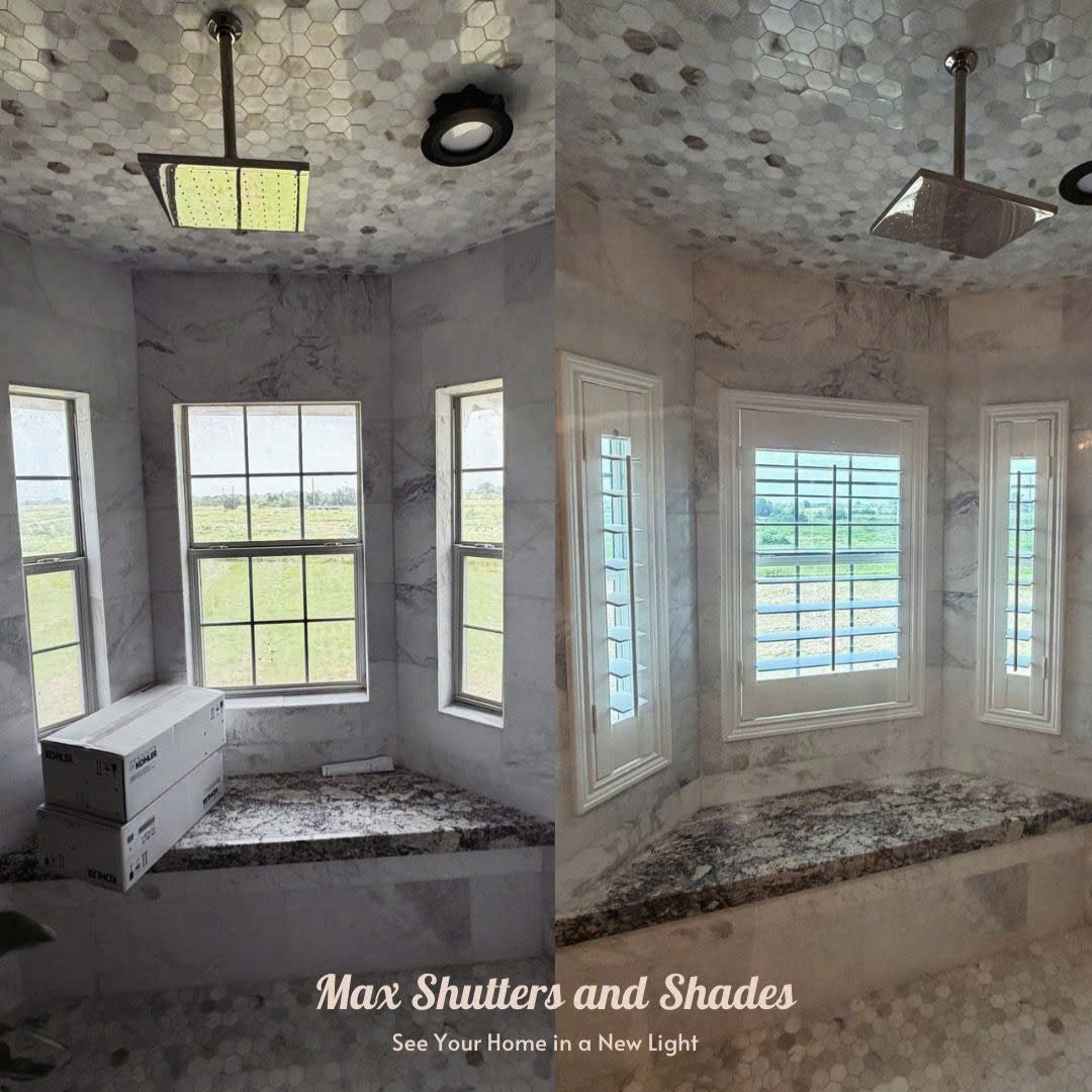 Before-and-after window treatment project 