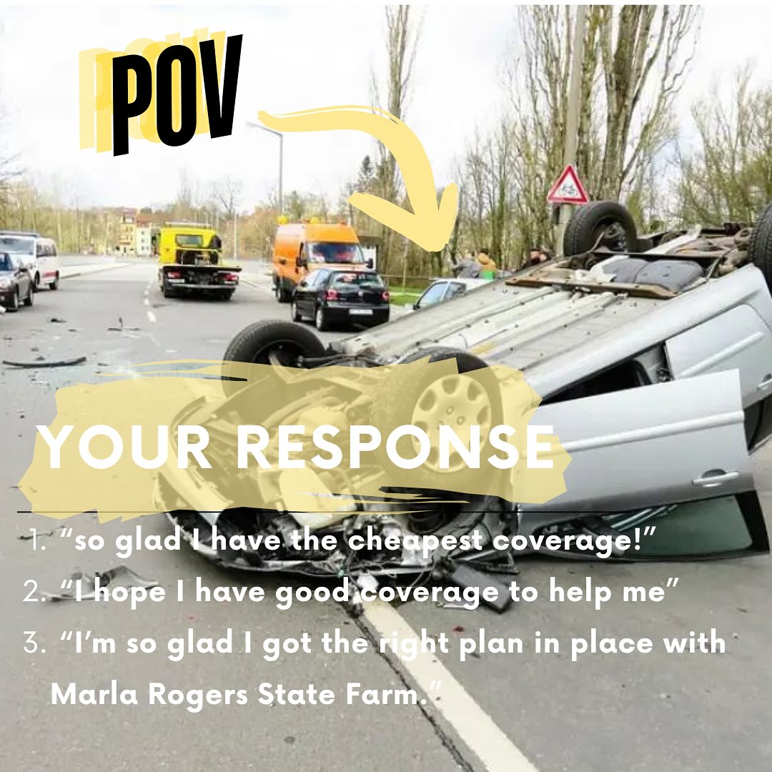Let us help you make your response &ldquo;whew, I&rsquo;m glad I met with Marla Rogers State Farm and got a plan in place that covers and protects me. I&rsquo;m going to be fine, they got me!&rdquo;
Call today for a free risk assessment! 
#marlarogersstatefarm #statefarm #riskadvisor #valueoverprice