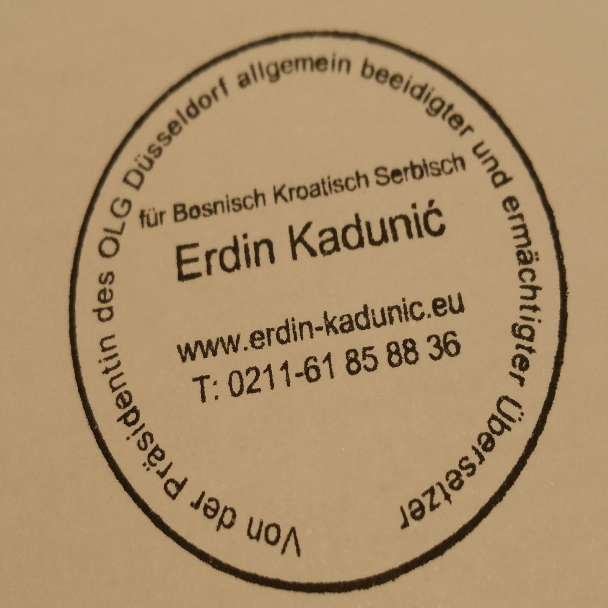 Übersetzungsbüro Kadunic, Rethelstrasse 160 in Düsseldorf