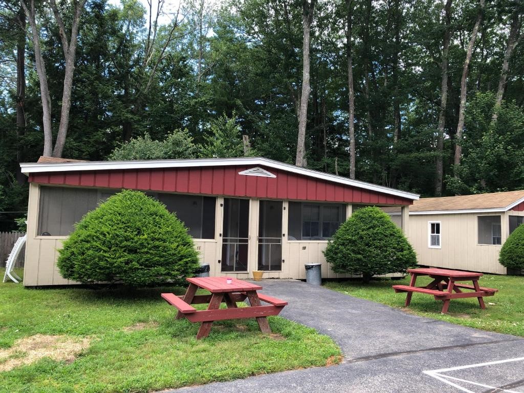 Marcotte Motor Court, Old Orchard Beach has individual cabins for rent with kitchens.